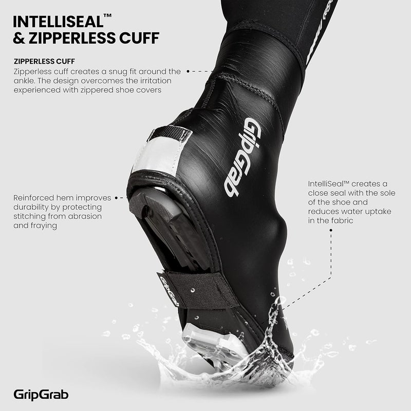 GripGrab Arctic Waterproof Deep Winter Road Bike Overshoes Warm Thermal Fleece Lined Cold Weather Cycling Shoe Covers - Image 4